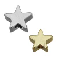 Brass Jewelry Beads, Star, high quality plated 