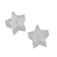 Silicone Ear Nut Component, Star, durable & fashion jewelry & DIY, clear Approx 0.5mm 