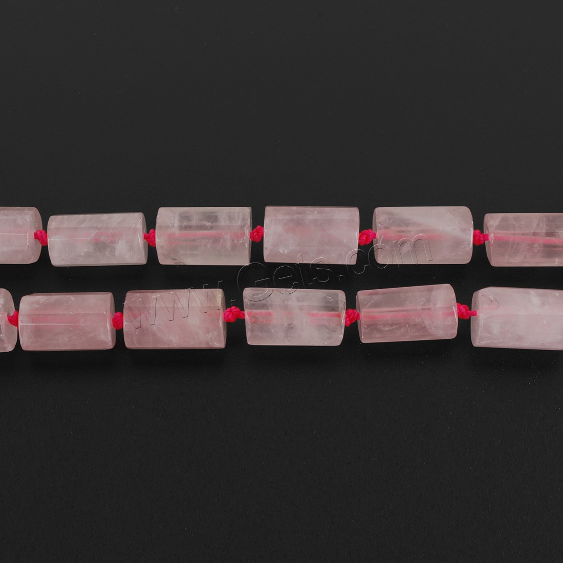 Natural Rose Quartz Beads, Column, fashion jewelry & DIY & different size for choice, pink, Hole:Approx 1mm, Length:Approx 17 Inch, Sold By Strand