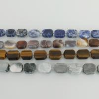 Gemischte Edelstein Perlen, verschiedenen Materialien für die Wahl, 12x16mm, Bohrung:ca. 1.5mm, Länge:ca. 16 ZollInch, ca. 23PCs/Strang, verkauft von Strang