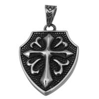 Stainless Steel Pendants, fashion jewelry & blacken Approx 