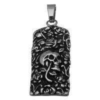 Stainless Steel Pendants, fashion jewelry & blacken Approx 