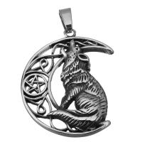 Stainless Steel Pendants, fashion jewelry & blacken Approx 