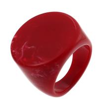 Anillo de dedo de resina, Joyería & unisexo, más colores para la opción, 18-18.5mm, tamaño:8, Vendido por UD