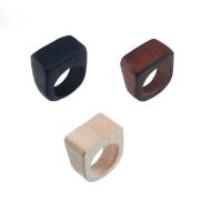 madera anillo, Vintage & unisexo, más colores para la opción, 17mm, tamaño:6.5, Vendido por UD