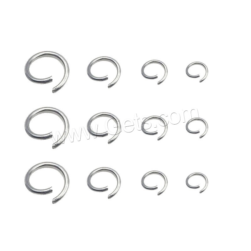 Salto anillo abierto de acero inoxidable, Donut, Bricolaje & diverso tamaño para la opción, color original, Vendido por UD