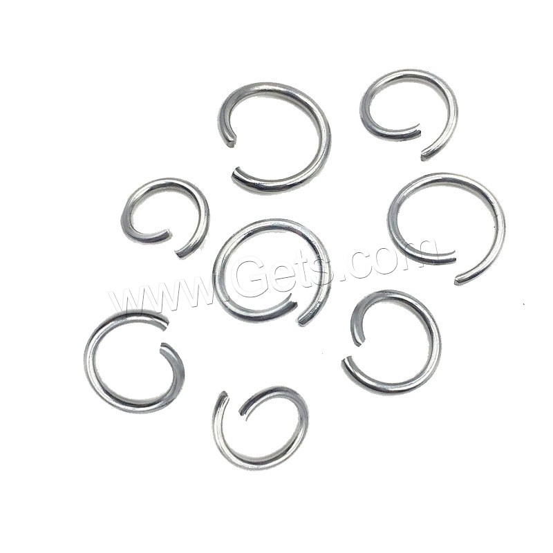Stainless Steel Open Jump Ring, Donut, DIY & different size for choice, original color, Sold By PC