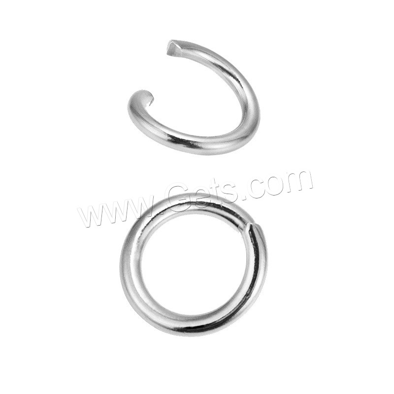 Stainless Steel Open Jump Ring, Donut, DIY & different size for choice, original color, Sold By PC
