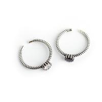 Стерлингового серебра кольцо, 925 пробы, полированный, Винтаж & Регулируемый & Женский & со стразами, Много цветов для выбора, 4mm, продается PC