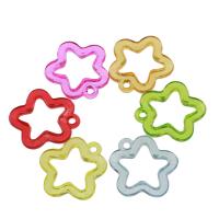 Transparent Acrylic Pendants, Star, DIY, mixed colors Approx 3mm, Approx 