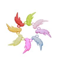 Transparent Acrylic Pendants, Parrot, DIY, mixed colors Approx 2.5mm, Approx 