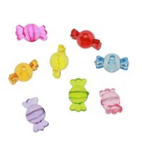 Acrylic Beads, Candy, DIY & transparent, mixed colors, 21*11mm Approx 2mm, Approx 