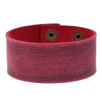 Faux Leather Bracelet, with Iron, Round, fashion jewelry & for man 3mm .66 Inch 