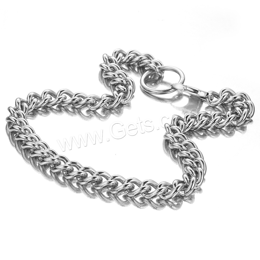 Stainless Steel Chain Necklace, Unisex & different size for choice, original color, Sold By Strand