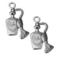 Zinc Alloy Jewelry Pendants, Winebottle, fashion jewelry, silver color Approx 2mm 