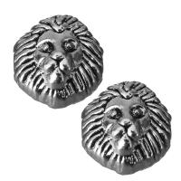 Zinc Alloy Animal Pendants, Lion, fashion jewelry, silver color Approx 2mm 