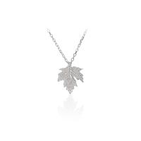 Brass Jewelry Necklace, Maple Leaf, plated, fashion jewelry & for woman, 40+4cm Approx 15.74 Inch 