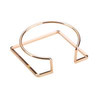 Zinc Alloy Cuff Bangle, plated, fashion jewelry & for woman, golden, 64mm 