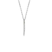 Rhinestone Brass Necklace, plated, fashion jewelry & for woman & with rhinestone 25mm 