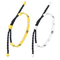 Zinc bracelets en strass en alliage , alliage de zinc, Réglable & pour femme & avec strass, plus de couleurs à choisir, Vendu par PC