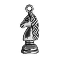Zinc Alloy Animal Pendants, fashion jewelry & blacken, silver color Approx 2mm 