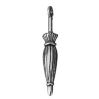 Zinc Alloy Jewelry Pendants, Umbrella, fashion jewelry & blacken, silver color Approx 2.5mm 