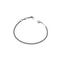 Brass Bracelets, fashion jewelry & for woman, silver color, 15.5+3cm 