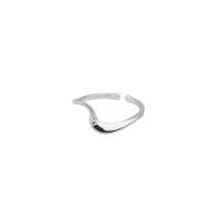 Brass Finger Ring, fashion jewelry & for woman, silver color, 52-56mm 