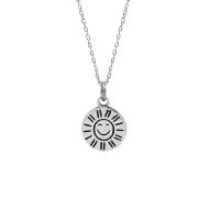 Латунь Ожерелье, ювелирные изделия моды & Женский, серебряный, 12mm, продается Strand