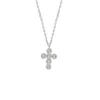 Rhinestone Brass Necklace, fashion jewelry & for woman & with rhinestone 9mm 