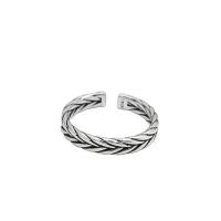 Brass Finger Ring, fashion jewelry & for woman, silver color, 52-55mm 