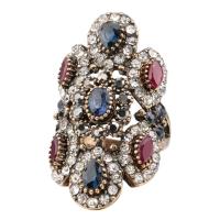 Хрустальное латунное палец кольцо, Латунь, ювелирные изделия моды & разный размер для выбора & Женский, Много цветов для выбора, продается PC