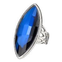 Circón cúbico anillo de dedo de latón, metal, Joyería & para mujer, más colores para la opción, Vendido por UD