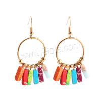 Gemstone Drop Earring, Natural Stone, fashion jewelry & for woman 