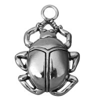 Zinc Alloy Animal Pendants, Insect, fashion jewelry & blacken, silver color Approx 5mm 
