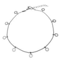 Stainless Steel Charm Bracelet, with 1Inch extender chain, fashion jewelry & Unisex & ball chain, original color 1.5mm Approx 9.5 Inch 