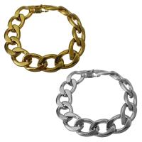 Stainless Steel Chain Bracelets, plated, fashion jewelry & Unisex & curb chain Approx 8.5 Inch 