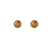 Resin Zinc Alloy Earring, with Resin, plated, fashion jewelry & for woman nickel, lead & cadmium free, 16mm 