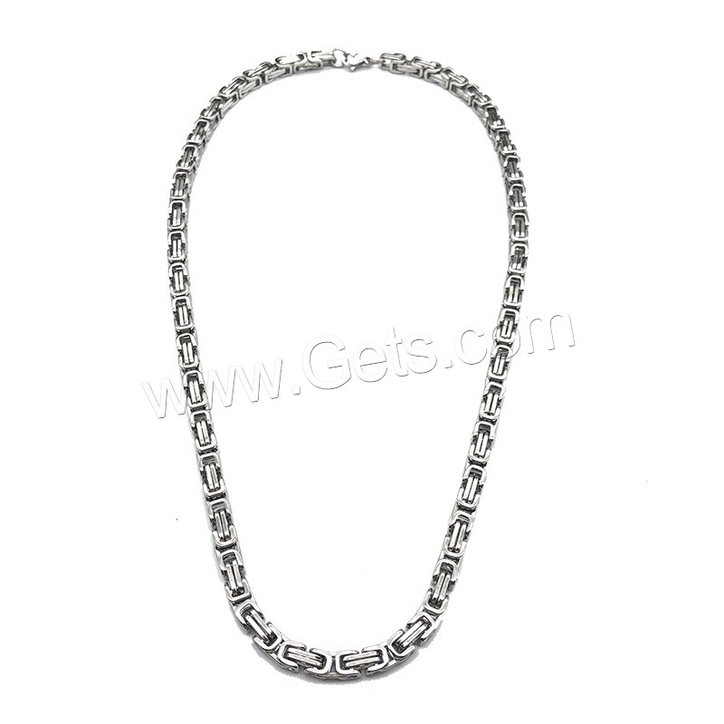 Stainless Steel Sweater Chain Necklace, Unisex & different size for choice, original color, Length:Approx 23.6 Inch, Sold By Strand