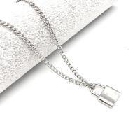 Stainless Steel Jewelry Necklace, with 1.97 inch extender chain, Lock, Unisex original color 