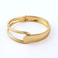 Fashion Zinc Alloy Bangle, plated, fashion jewelry & for woman, golden, 60mm 