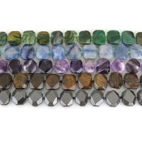 Mixed Gemstone Beads, Polygon & faceted, 14-22x23-25x7-8mm Approx 1.5mm Approx 15.5 Inch, Approx 