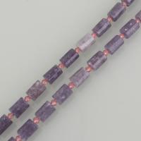 Natural Lepidolite Beads, Column, purple Approx 1mm Approx 15.5 Inch, Approx 