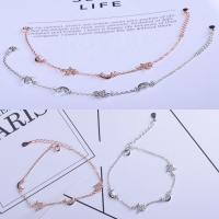 Cubic Zirconia Brass Bracelets, with Cubic Zirconia, fashion jewelry & for woman 
