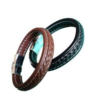 PU Leather Cord Bracelets, fashion jewelry & Unisex 22CMx1.5cm 