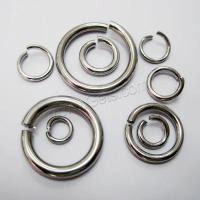 Stainless Steel Open Jump Ring, Donut, polished, DIY original color 