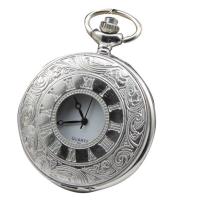 Pocket Watch, Zinc Alloy, with Organic Glass, Chinese movement, plated, Life water resistant & Unisex 