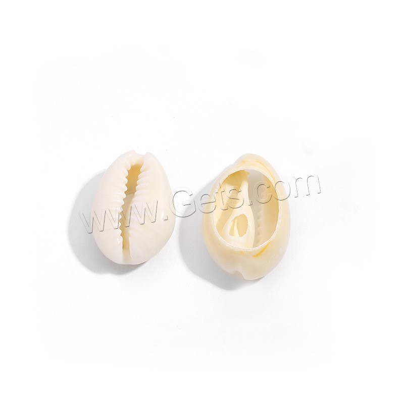 Shell Earring Drop Component, DIY & different size for choice, white, Sold By PC