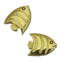 Brass Findings, Fish, gold color plated 