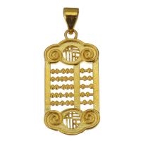 Brass Jewelry Pendants, gold color plated, fashion jewelry & hollow Approx 4.5mm 